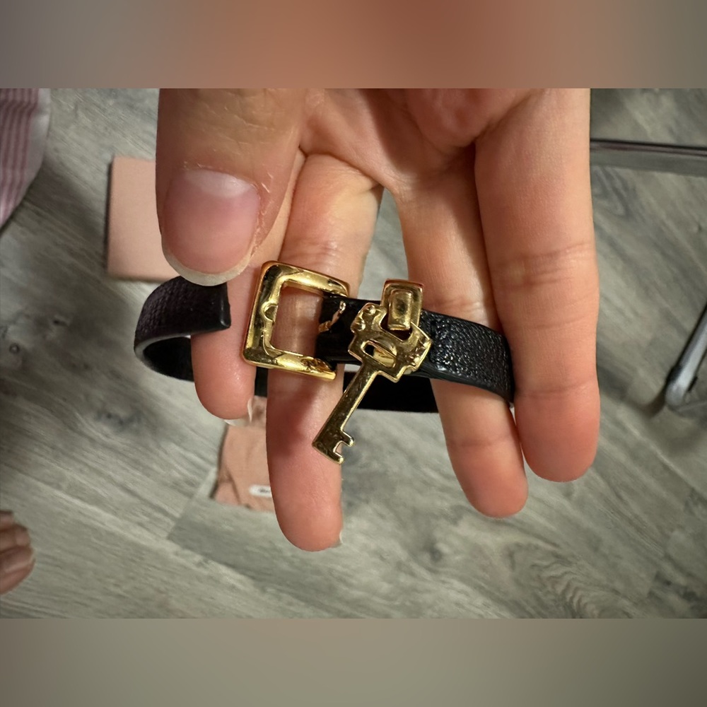 Miu miu leather bracelet